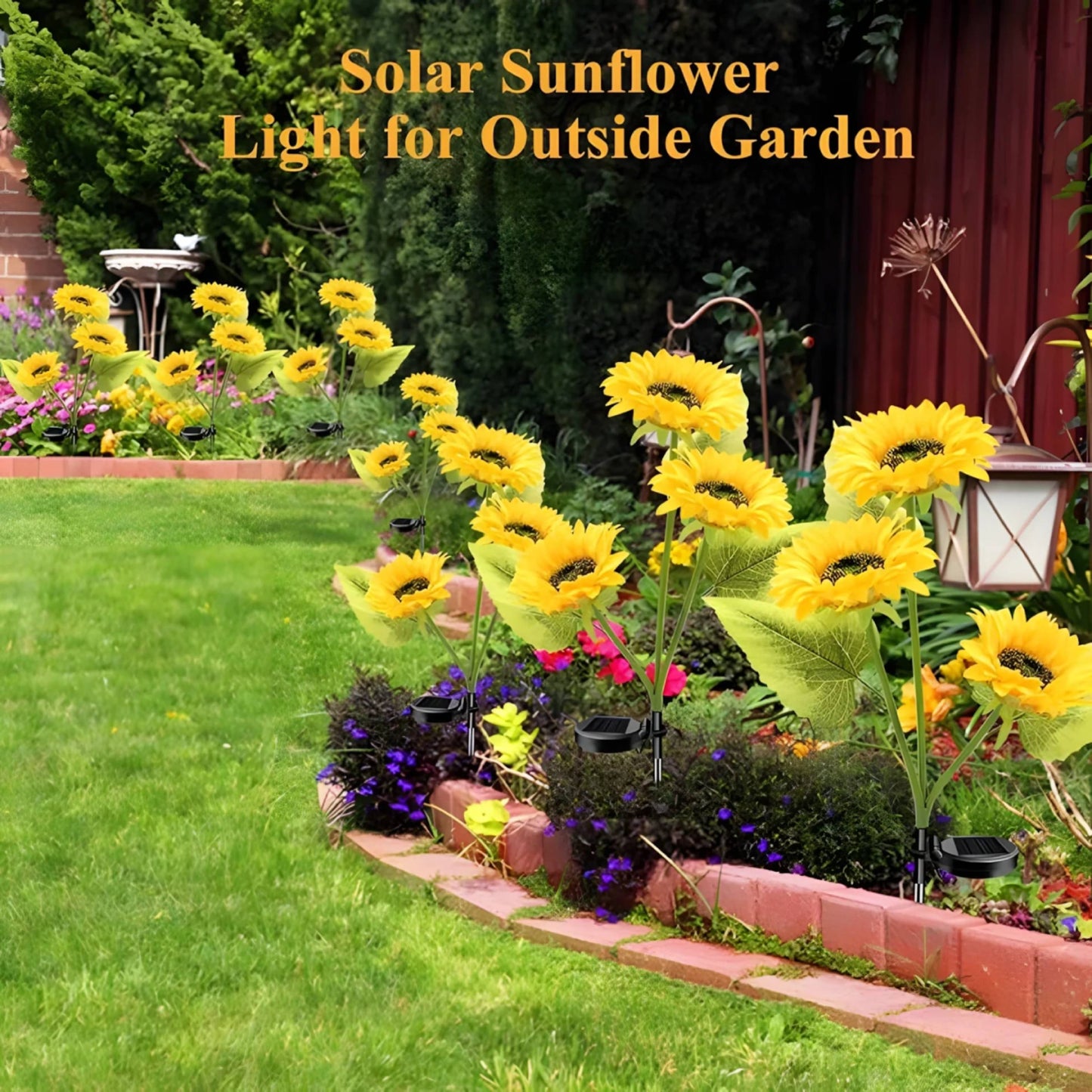 Gardinea® Solar Sunflower LED Lights