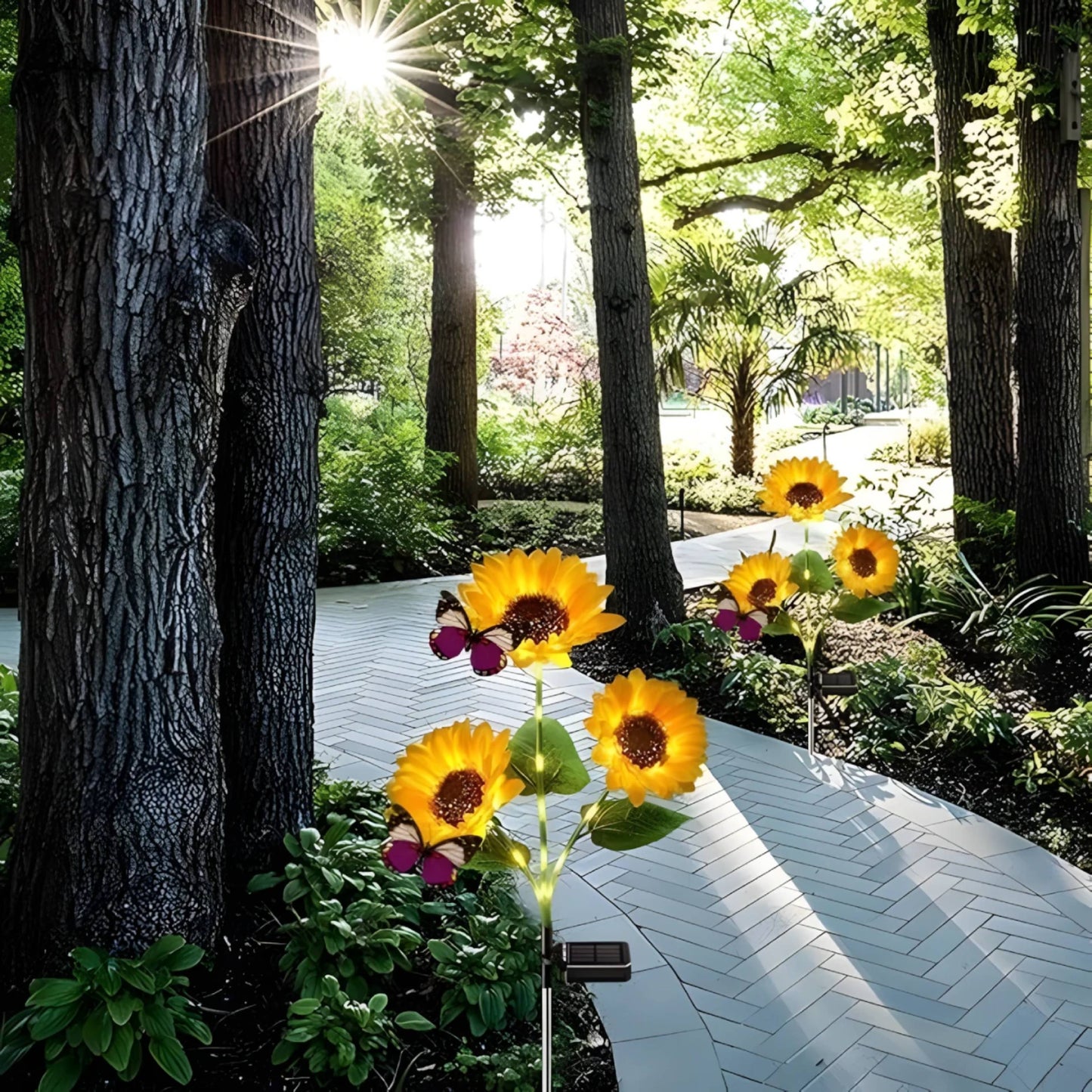 Gardinea® Solar Sunflower LED Lights