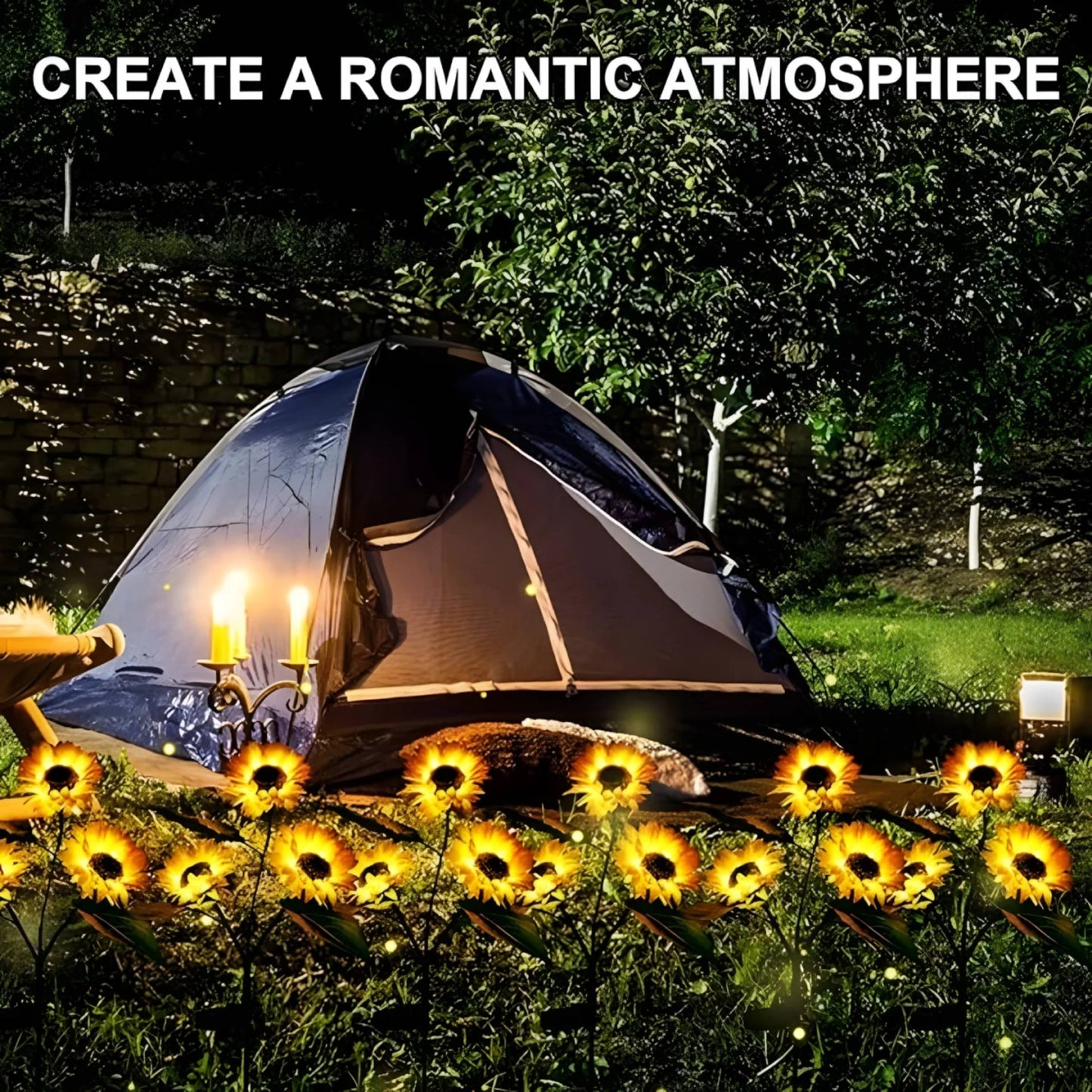 Gardinea® Solar Sunflower LED Lights