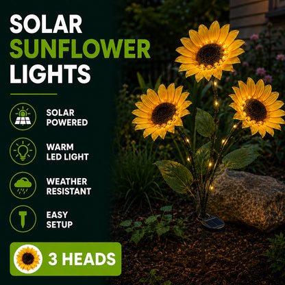 Gardinea® Solar Sunflower LED Lights