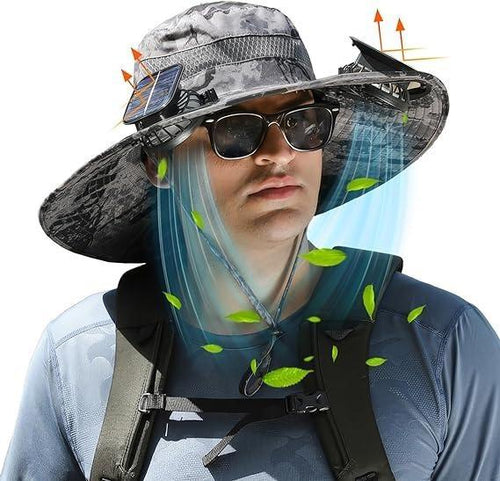 Gardinea® Dual-Fan Solar Hat