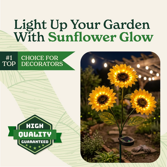 Gardinea® Solar Sunflower LED Lights