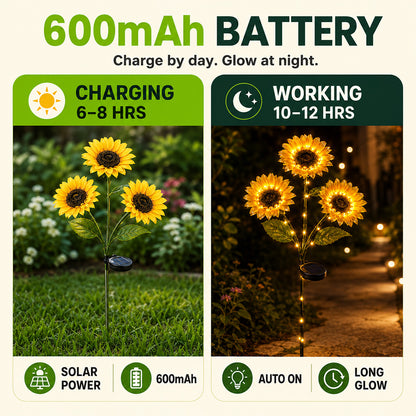 Gardinea® Solar Sunflower LED Lights