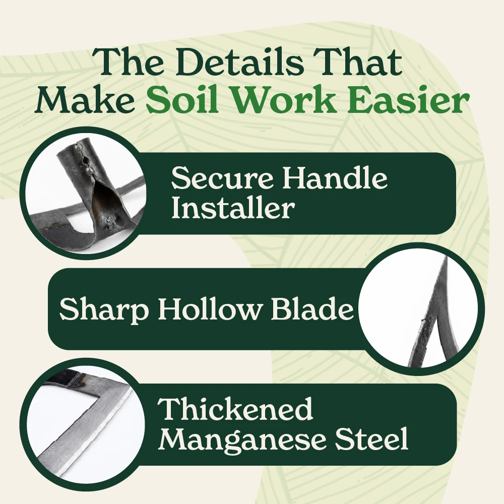 Gardinea® Hardened Hollow Hoe