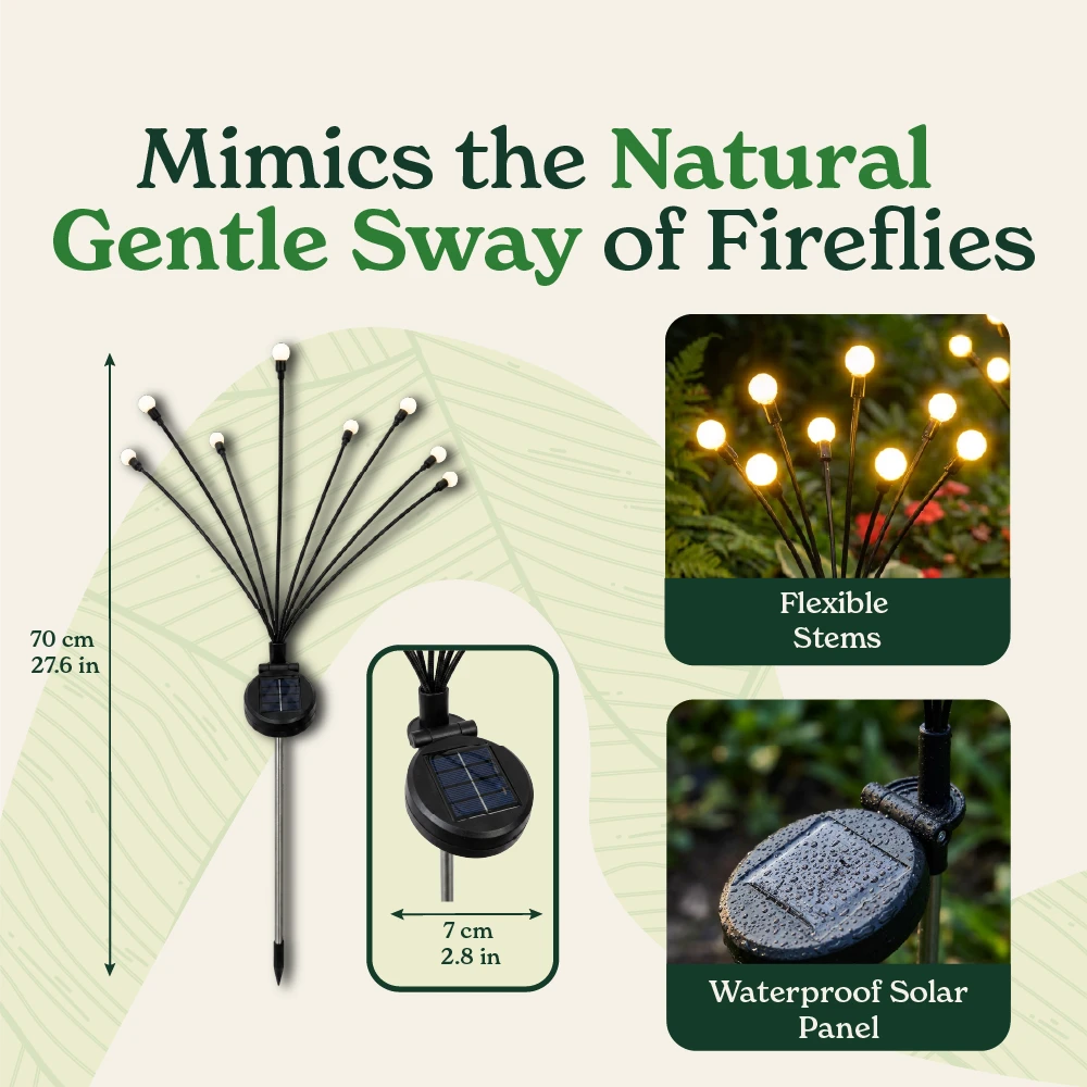 Gardinea® Outdoor Solar Firefly Lights