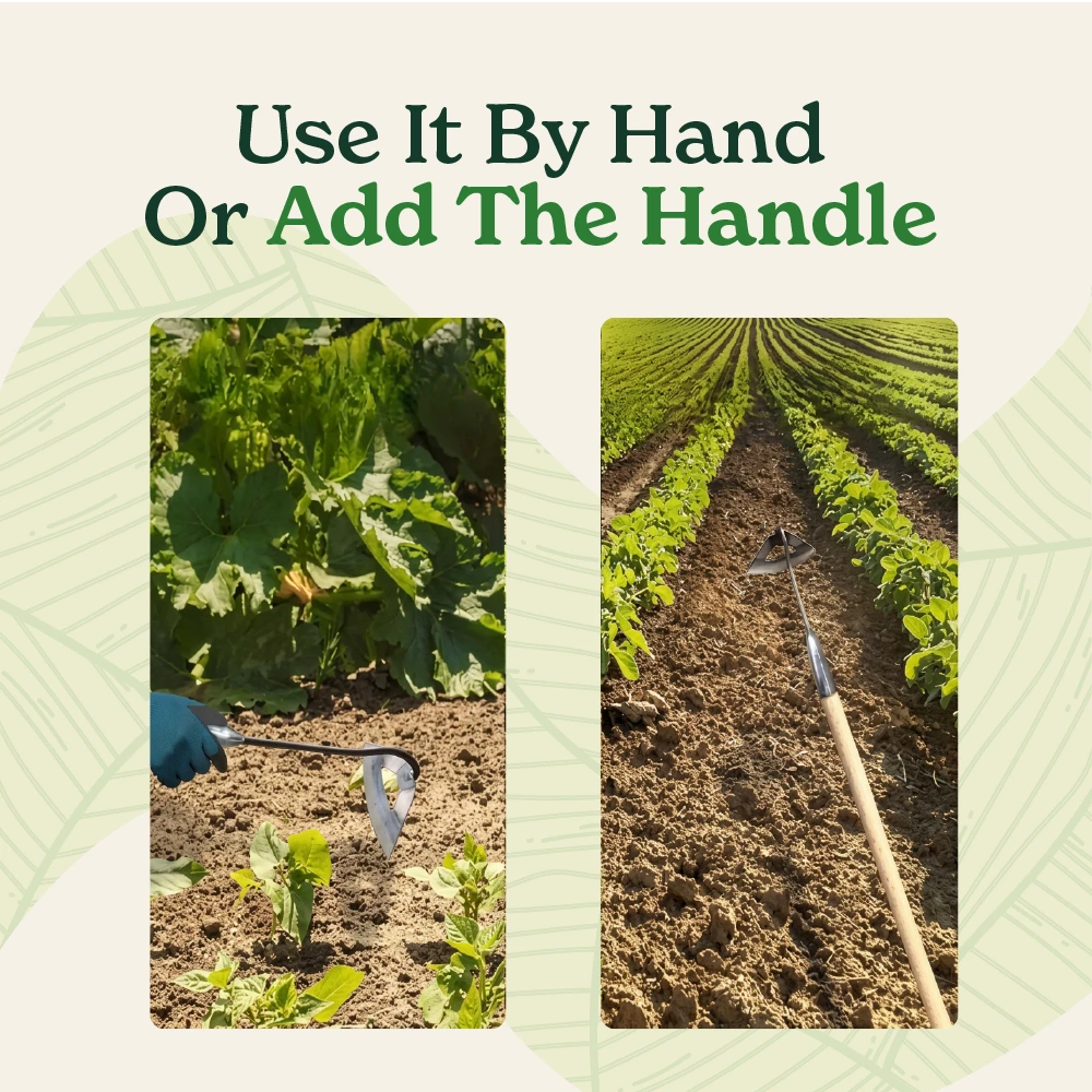 Gardinea® Hardened Hollow Hoe Tool