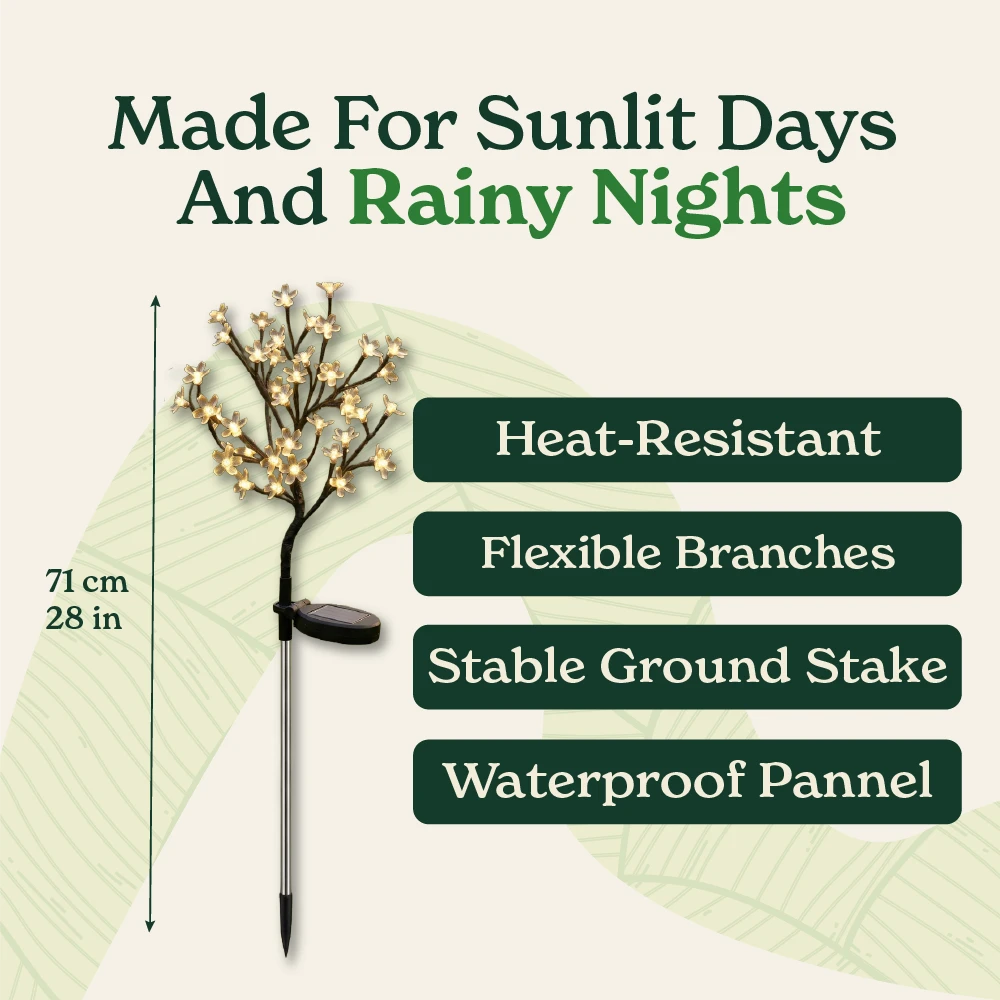 Gardinea® Cherry Blossom Solar Garden Lights