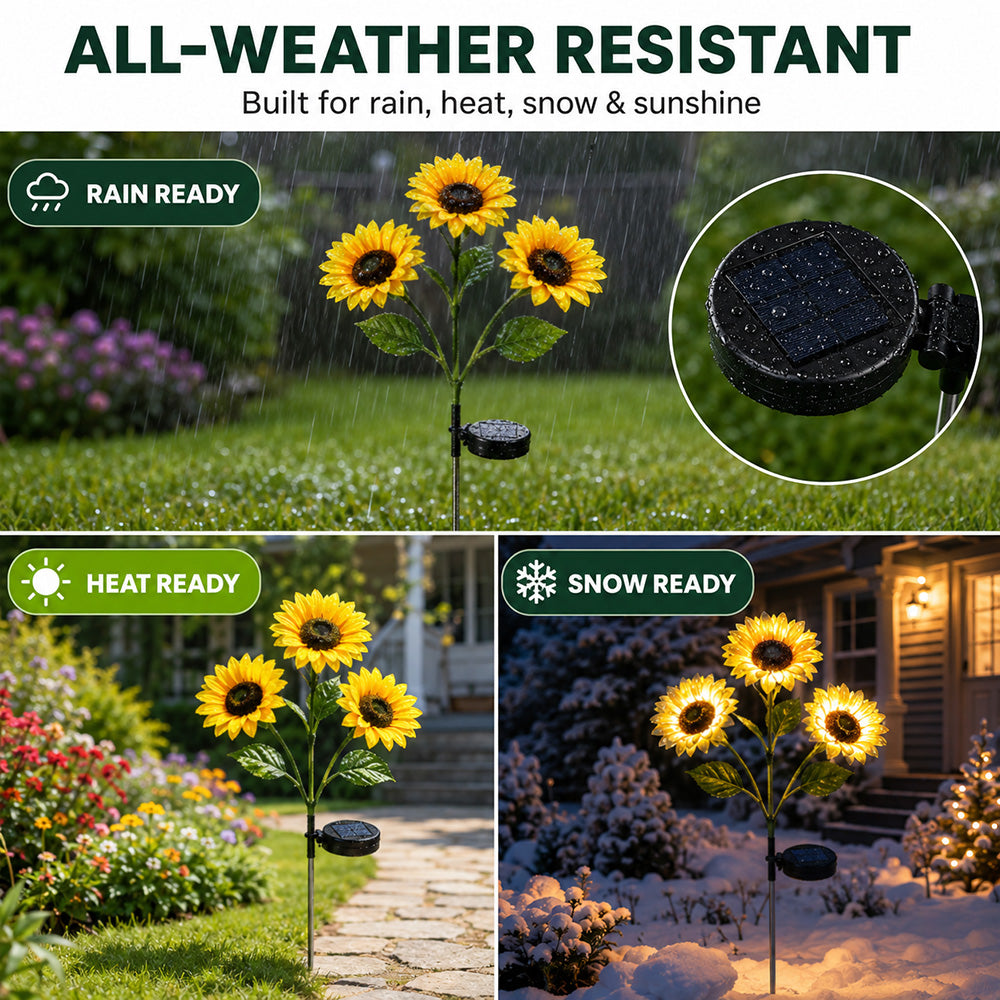 Gardinea® Solar Sunflower LED Lights