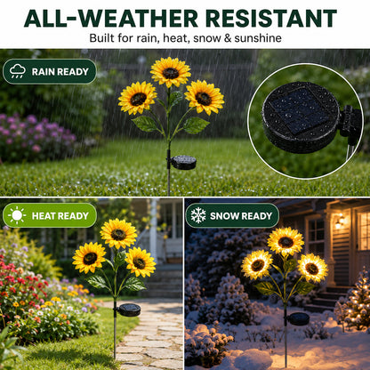 Gardinea® Solar Sunflower LED Lights