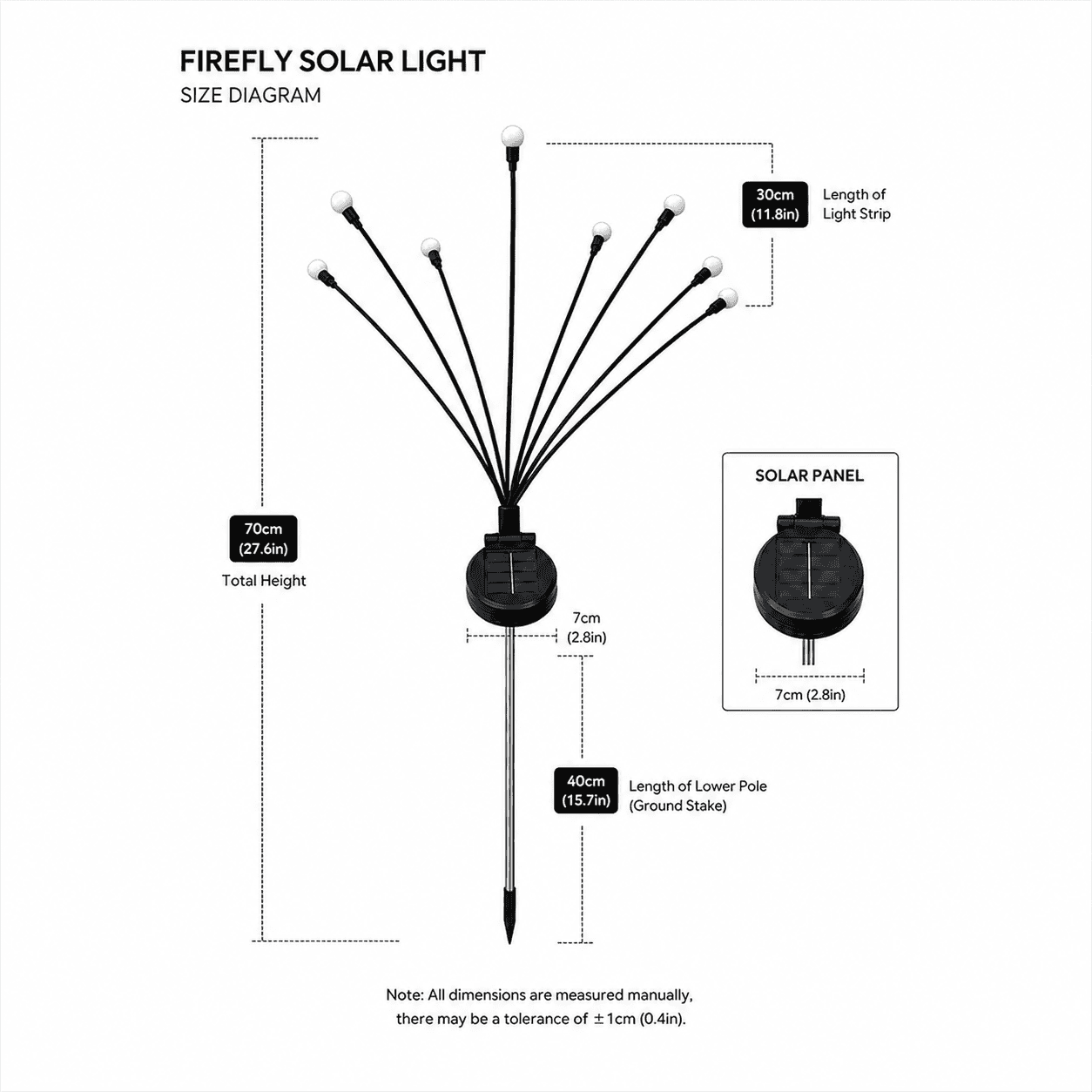 Gardinea® Outdoor Solar Firefly Lights