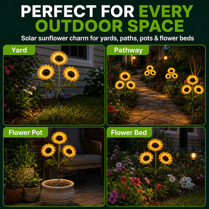 Gardinea® Solar Sunflower LED Lights