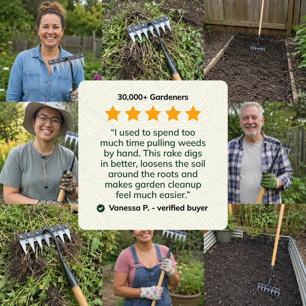 Gardinea® The Iron Weeding Rake 2.0
