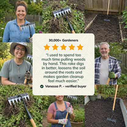 Gardinea® The Iron Weeding Rake 2.0