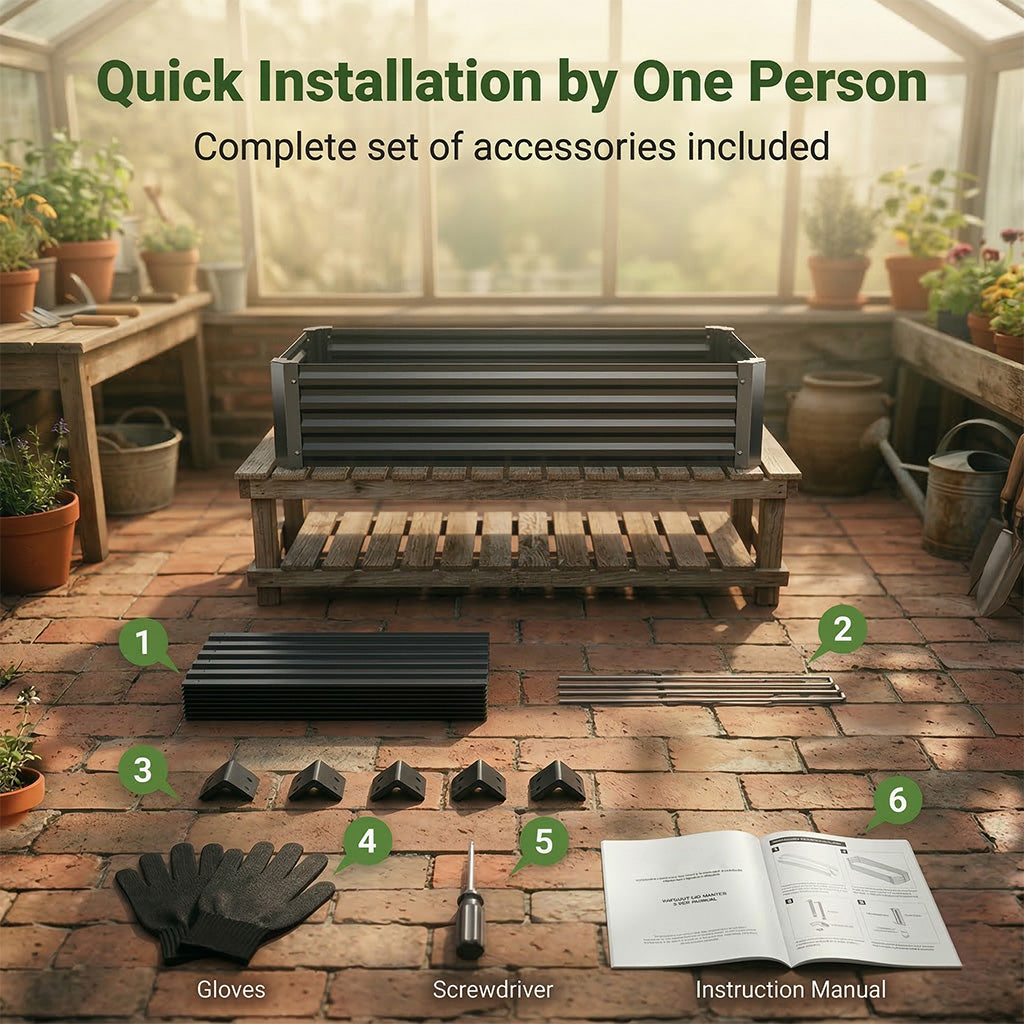 Gardinea® Metal Garden Bed 2.0